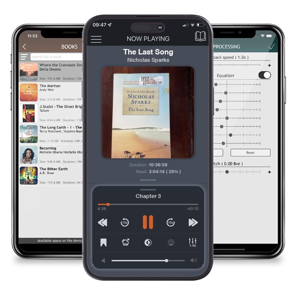 Download fo free audiobook The Last Song by Nicholas Sparks and listen anywhere on your iOS devices in the ListenBook app.