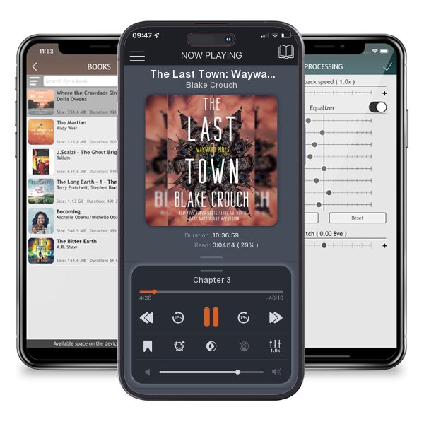 Download fo free audiobook The Last Town: Wayward Pines: 3 by Blake Crouch and listen anywhere on your iOS devices in the ListenBook app.