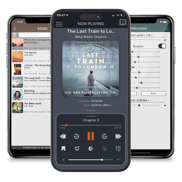 Download fo free audiobook The Last Train to London by Meg Waite Clayton and listen anywhere on your iOS devices in the ListenBook app.