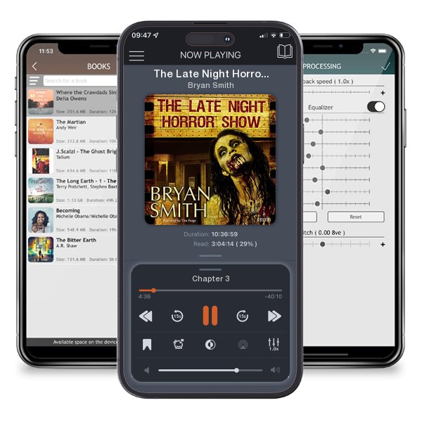 Download fo free audiobook The Late Night Horror Show by Bryan Smith and listen anywhere on your iOS devices in the ListenBook app.