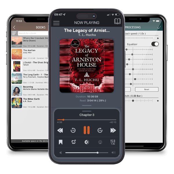 Download fo free audiobook The Legacy of Arniston House - Edinburgh Nights by T. L. Huchu and listen anywhere on your iOS devices in the ListenBook app.