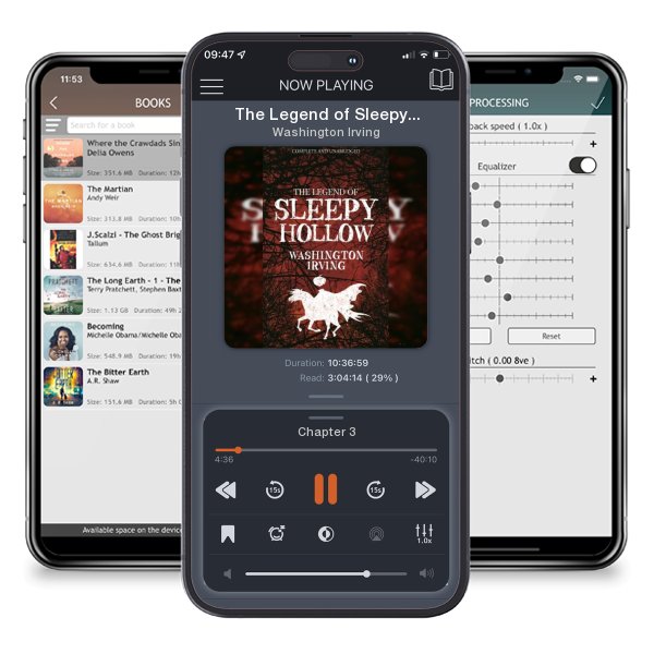 Download fo free audiobook The Legend of Sleepy Hollow by Washington Irving and listen anywhere on your iOS devices in the ListenBook app.