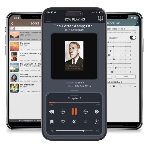 Download fo free audiobook The Letter & Other Short Stories (Volume 2): Short story compilations from arguably the greatest short story writer ever. by H.P. Lovecraft and listen anywhere on your iOS devices in the ListenBook app.