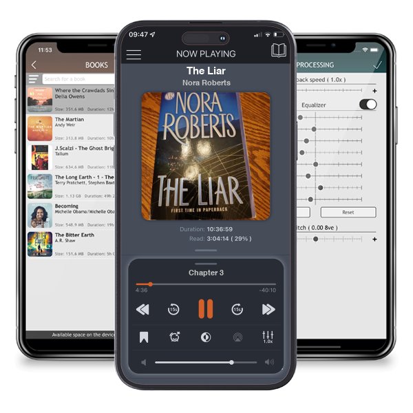 Download fo free audiobook The Liar by Nora Roberts and listen anywhere on your iOS devices in the ListenBook app.