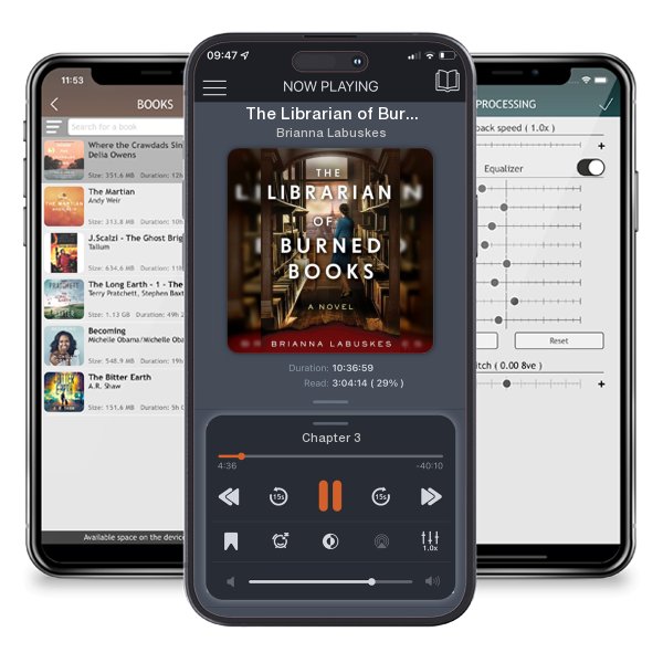 Download fo free audiobook The Librarian of Burned Books by Brianna Labuskes and listen anywhere on your iOS devices in the ListenBook app.