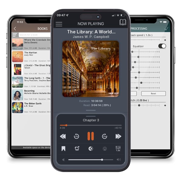 Download fo free audiobook The Library: A World History by James W. P. Campbell and listen anywhere on your iOS devices in the ListenBook app.