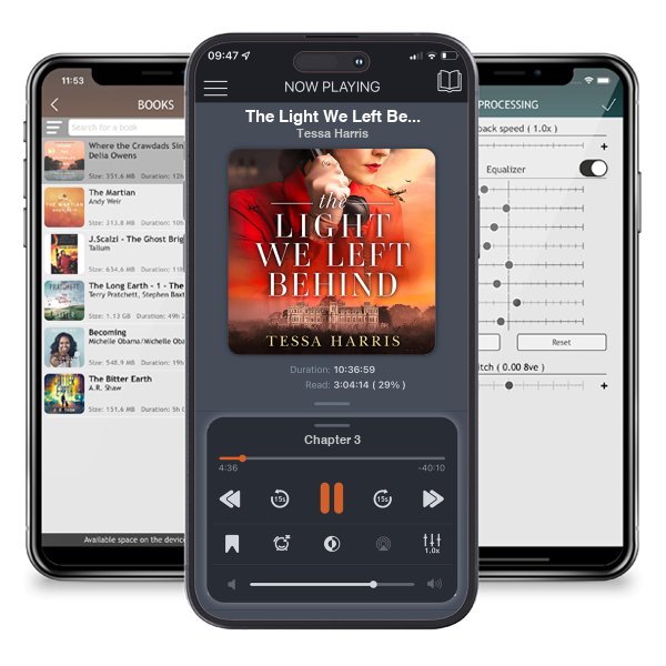 Download fo free audiobook The Light We Left Behind by Tessa Harris and listen anywhere on your iOS devices in the ListenBook app.