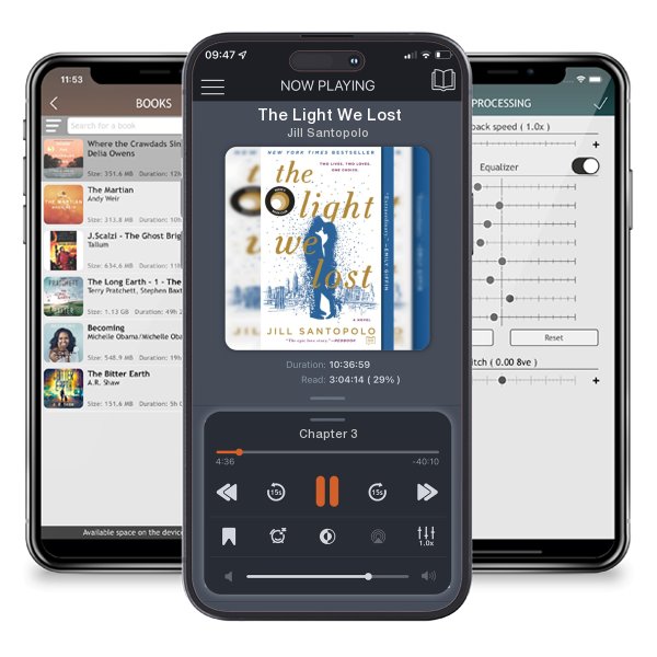 Download fo free audiobook The Light We Lost by Jill Santopolo and listen anywhere on your iOS devices in the ListenBook app.