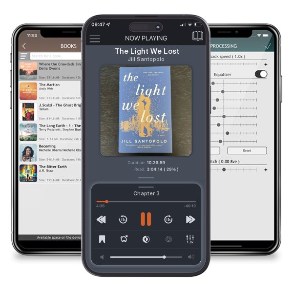 Download fo free audiobook The Light We Lost by Jill Santopolo and listen anywhere on your iOS devices in the ListenBook app.