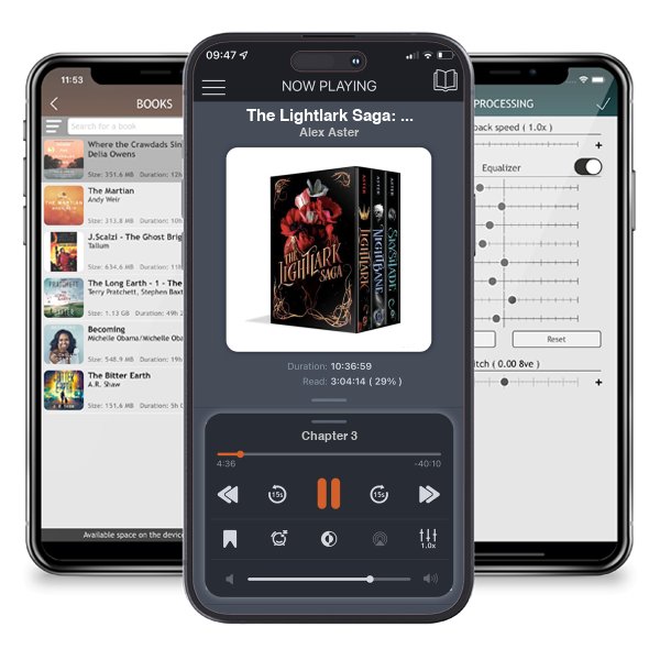 Download fo free audiobook The Lightlark Saga: The Ultimate Box Set (Lightlark Saga Books 1-3) by Alex Aster and listen anywhere on your iOS devices in the ListenBook app.