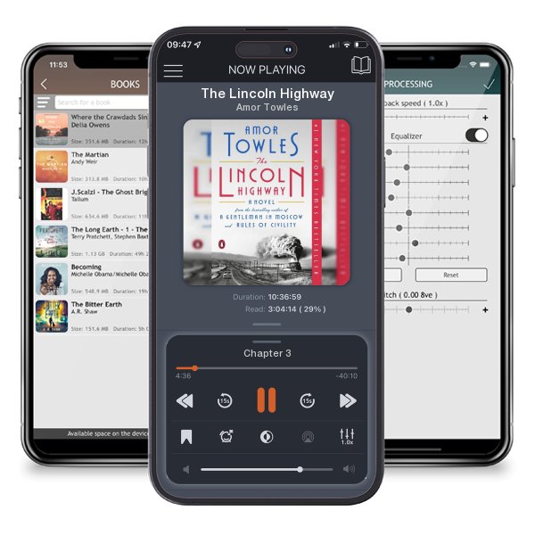 Download fo free audiobook The Lincoln Highway by Amor Towles and listen anywhere on your iOS devices in the ListenBook app.