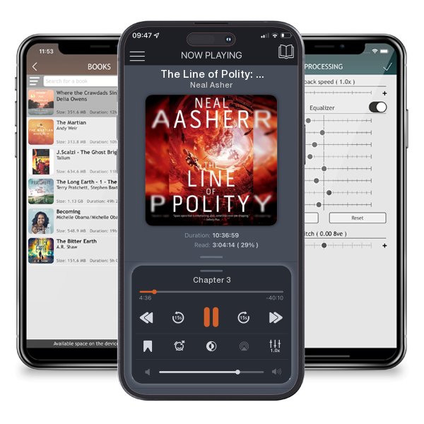 Download fo free audiobook The Line of Polity: The Second Agent Cormac Novel by Neal Asher and listen anywhere on your iOS devices in the ListenBook app.