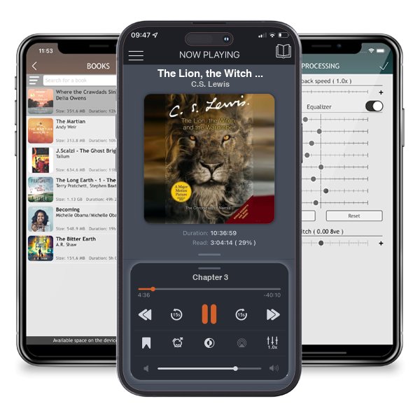 Download fo free audiobook The Lion, the Witch and the Wardrobe (Chronicles of Narnia, #1) by C.S. Lewis and listen anywhere on your iOS devices in the ListenBook app.