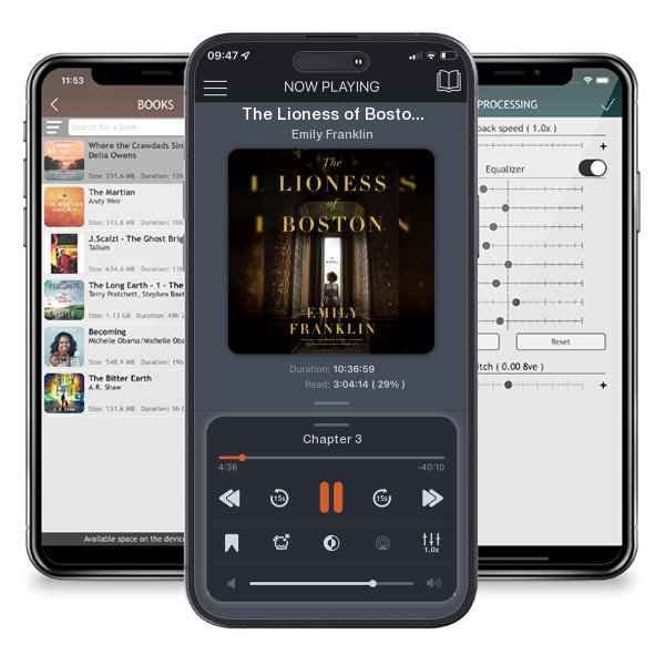 Download fo free audiobook The Lioness of Boston by Emily Franklin and listen anywhere on your iOS devices in the ListenBook app.