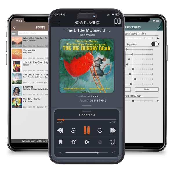 Download fo free audiobook The Little Mouse, the Red Ripe Strawberry and the Big Hungry Bear by Don Wood and listen anywhere on your iOS devices in the ListenBook app.