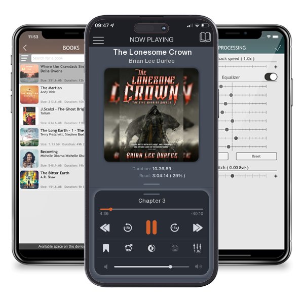 Download fo free audiobook The Lonesome Crown by Brian Lee Durfee and listen anywhere on your iOS devices in the ListenBook app.