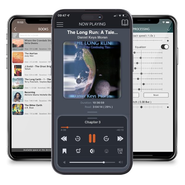 Download fo free audiobook The Long Run: A Tale of the Continuing Time (The Continuing Time, #2) by Daniel Keys Moran and listen anywhere on your iOS devices in the ListenBook app.