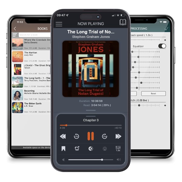 Download fo free audiobook The Long Trial of Nolan Dugatti by Stephen Graham Jones and listen anywhere on your iOS devices in the ListenBook app.