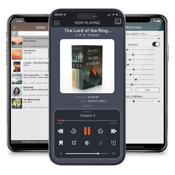 Download fo free audiobook The Lord of the Rings 3-Book Paperback Box Set by J. R. R. Tolkien and listen anywhere on your iOS devices in the ListenBook app.
