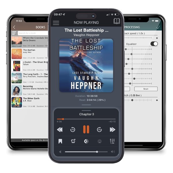 Download fo free audiobook The Lost Battleship (Lost Starship Series Book 24) by Vaughn Heppner and listen anywhere on your iOS devices in the ListenBook app.
