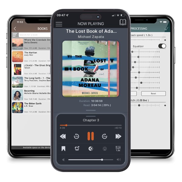 Download fo free audiobook The Lost Book of Adana Moreau (First Time Trade) by Michael Zapata and listen anywhere on your iOS devices in the ListenBook app.