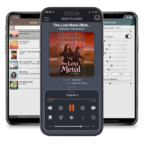 Download fo free audiobook The Lost Metal (Mistborn, #7) by Brandon Sanderson and listen anywhere on your iOS devices in the ListenBook app.