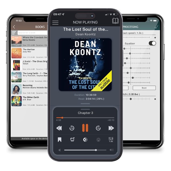 Download fo free audiobook The Lost Soul of the City by Dean Koontz and listen anywhere on your iOS devices in the ListenBook app.