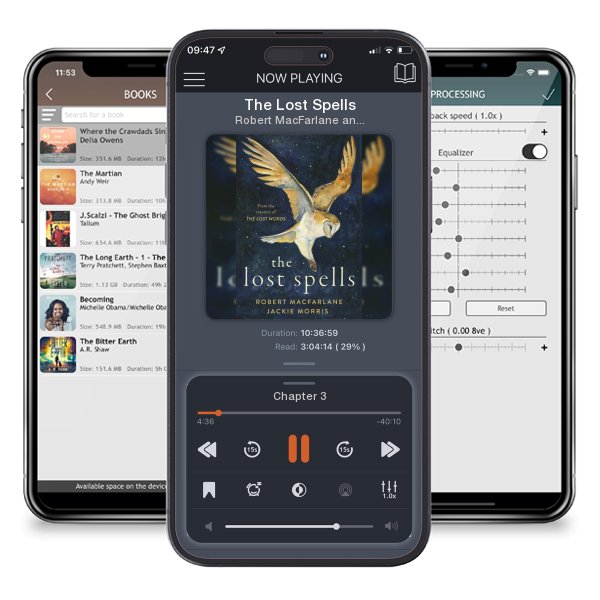 Download fo free audiobook The Lost Spells by Robert MacFarlane and Jackie Morris and listen anywhere on your iOS devices in the ListenBook app.