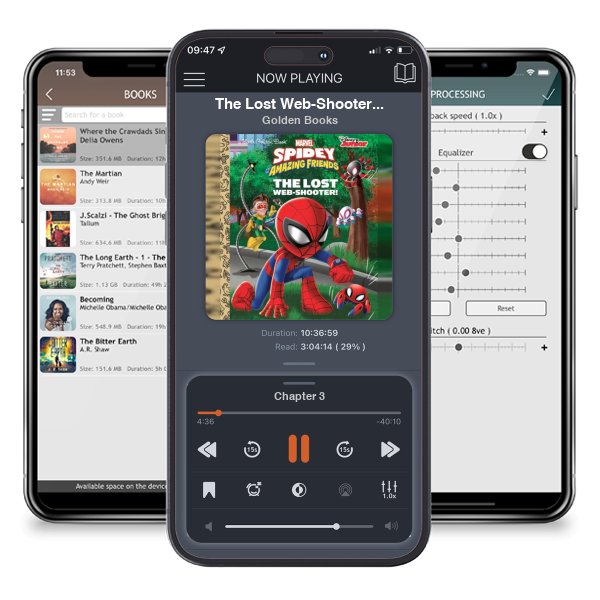 Download fo free audiobook The Lost Web-Shooter! (Marvel Spidey and His Amazing Friends) by Golden Books and listen anywhere on your iOS devices in the ListenBook app.