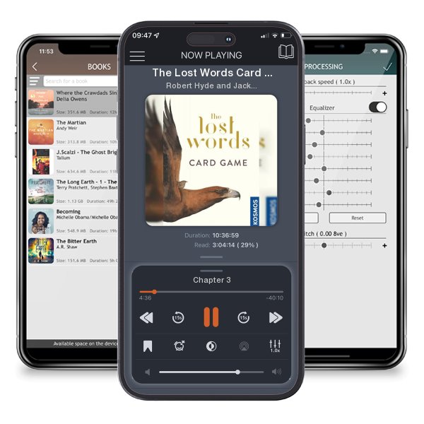 Download fo free audiobook The Lost Words Card Game by Robert Hyde and Jackie Morris and listen anywhere on your iOS devices in the ListenBook app.