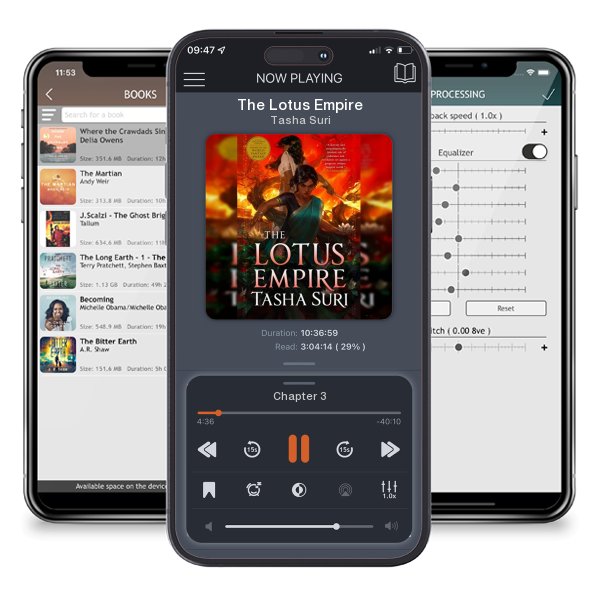 Download fo free audiobook The Lotus Empire by Tasha Suri and listen anywhere on your iOS devices in the ListenBook app.