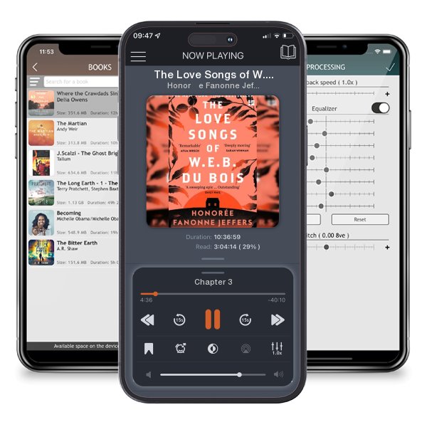Download fo free audiobook The Love Songs of W.E.B. Du Bois by Honorée Fanonne Jeffers and listen anywhere on your iOS devices in the ListenBook app.