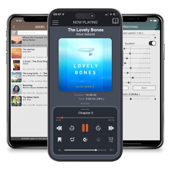 Download fo free audiobook The Lovely Bones by Alice Sebold and listen anywhere on your iOS devices in the ListenBook app.