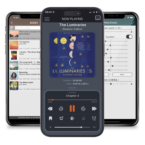 Download fo free audiobook The Luminaries by Eleanor Catton and listen anywhere on your iOS devices in the ListenBook app.