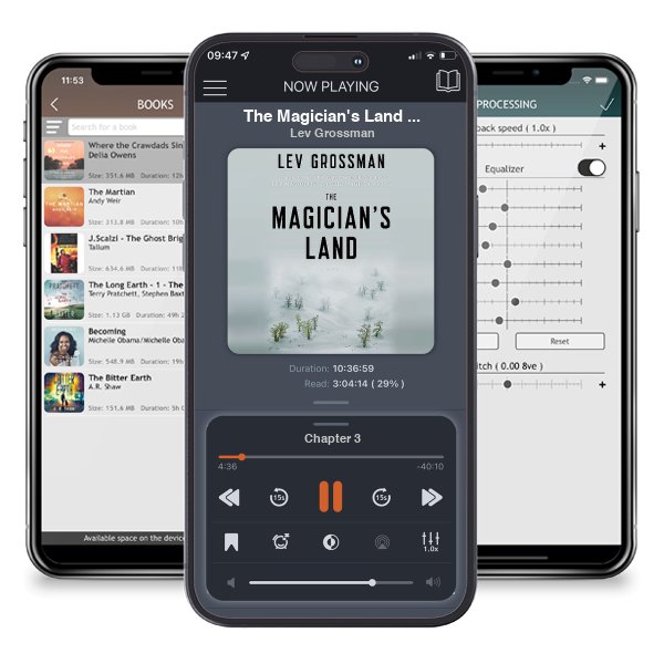 Download fo free audiobook The Magician\'s Land (The Magicians, #3) by Lev Grossman and listen anywhere on your iOS devices in the ListenBook app.