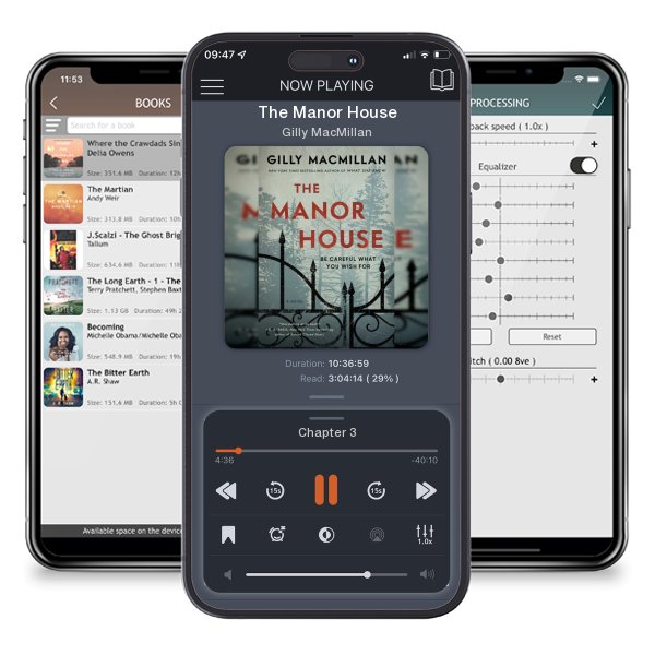 Download fo free audiobook The Manor House by Gilly MacMillan and listen anywhere on your iOS devices in the ListenBook app.