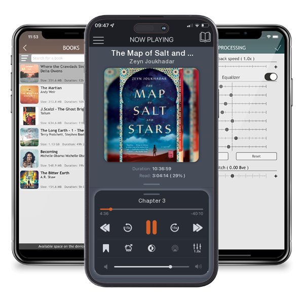 Download fo free audiobook The Map of Salt and Stars by Zeyn Joukhadar and listen anywhere on your iOS devices in the ListenBook app.