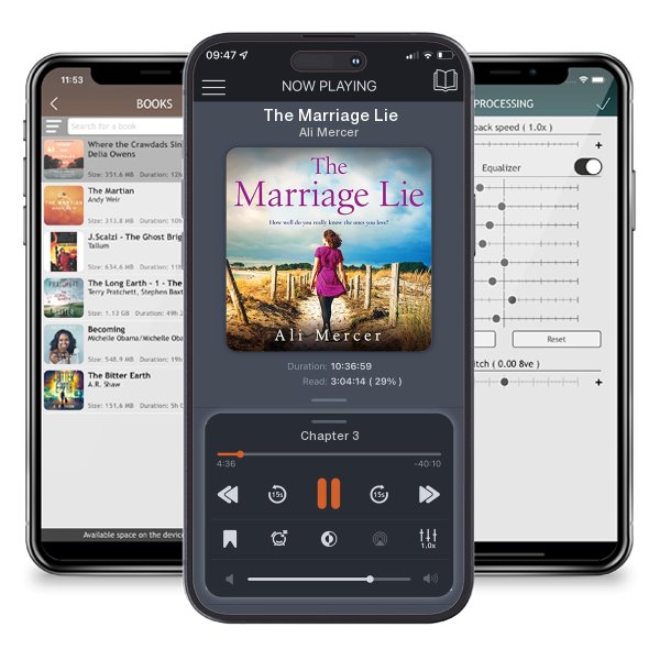 Download fo free audiobook The Marriage Lie by Ali Mercer and listen anywhere on your iOS devices in the ListenBook app.