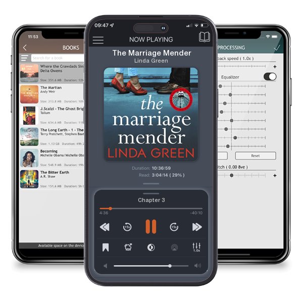 Download fo free audiobook The Marriage Mender by Linda Green and listen anywhere on your iOS devices in the ListenBook app.