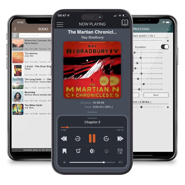 Download fo free audiobook The Martian Chronicles by Ray Bradbury and listen anywhere on your iOS devices in the ListenBook app.