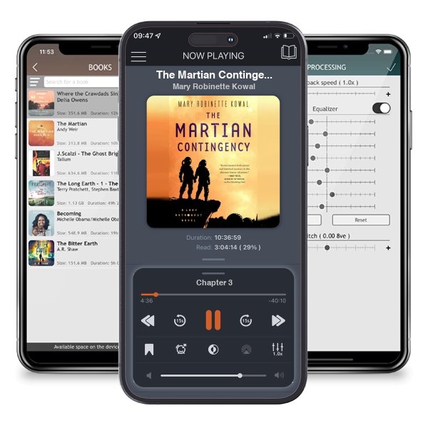 Download fo free audiobook The Martian Contingency (Lady Astronaut Universe, #4) by Mary Robinette Kowal and listen anywhere on your iOS devices in the ListenBook app.