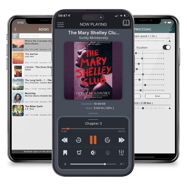 Download fo free audiobook The Mary Shelley Club by Goldy Moldavsky and listen anywhere on your iOS devices in the ListenBook app.