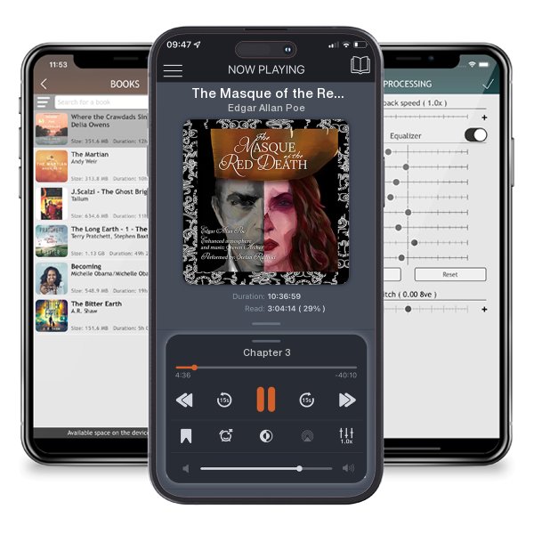 Download fo free audiobook The Masque of the Red Death by Edgar Allan Poe and listen anywhere on your iOS devices in the ListenBook app.