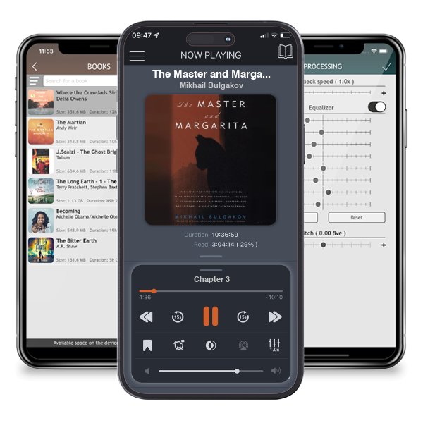 Download fo free audiobook The Master and Margarita by Mikhail Bulgakov and listen anywhere on your iOS devices in the ListenBook app.