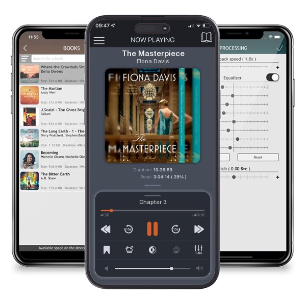 Download fo free audiobook The Masterpiece by Fiona Davis and listen anywhere on your iOS devices in the ListenBook app.