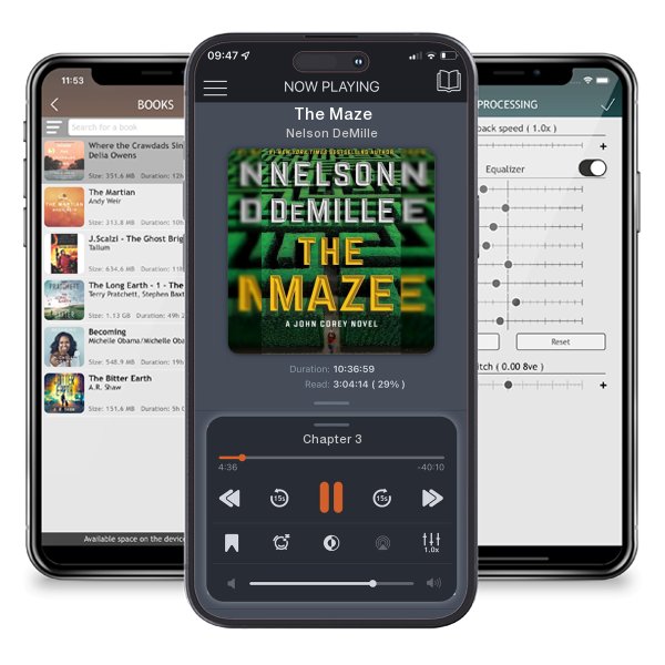 Download fo free audiobook The Maze by Nelson DeMille and listen anywhere on your iOS devices in the ListenBook app.