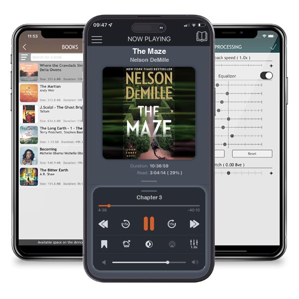 Download fo free audiobook The Maze by Nelson DeMille and listen anywhere on your iOS devices in the ListenBook app.