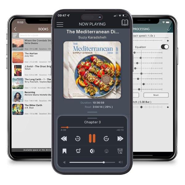 Download fo free audiobook The Mediterranean Dish: Simply Dinner: 125 Easy Mediterranean... by Suzy Karadsheh and listen anywhere on your iOS devices in the ListenBook app.