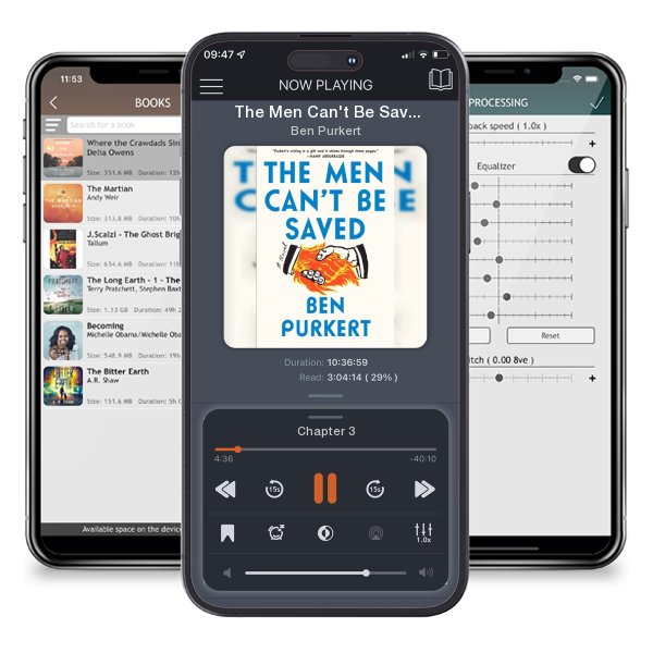 Download fo free audiobook The Men Can't Be Saved by Ben Purkert and listen anywhere on your iOS devices in the ListenBook app.
