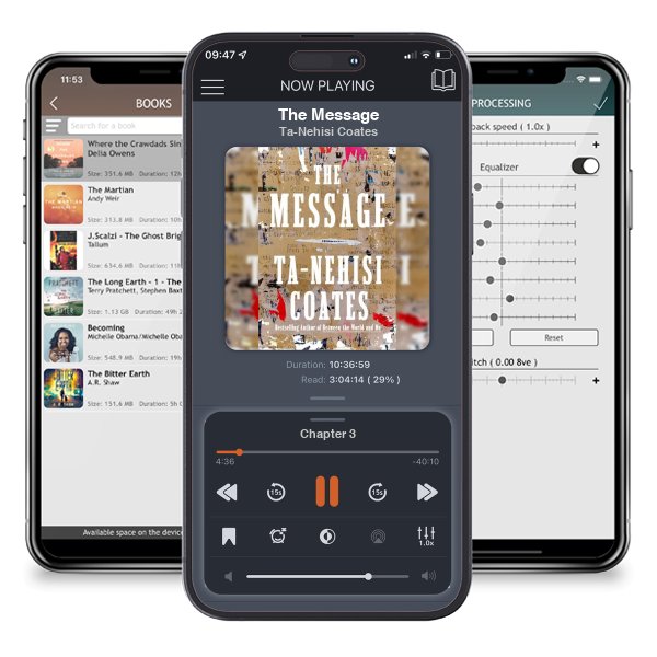 Download fo free audiobook The Message by Ta-Nehisi Coates and listen anywhere on your iOS devices in the ListenBook app.